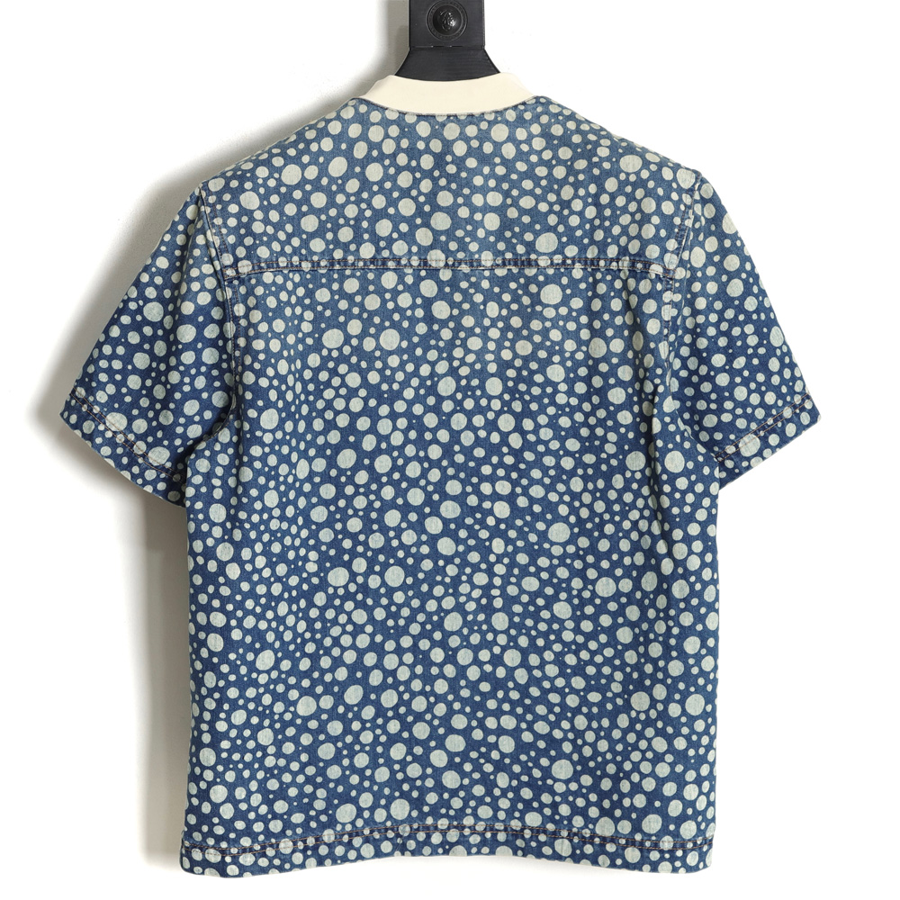 Louis Vuitton LV Louis Vuitton 23SS Polka Dot Denim Short Sleeve Shirt