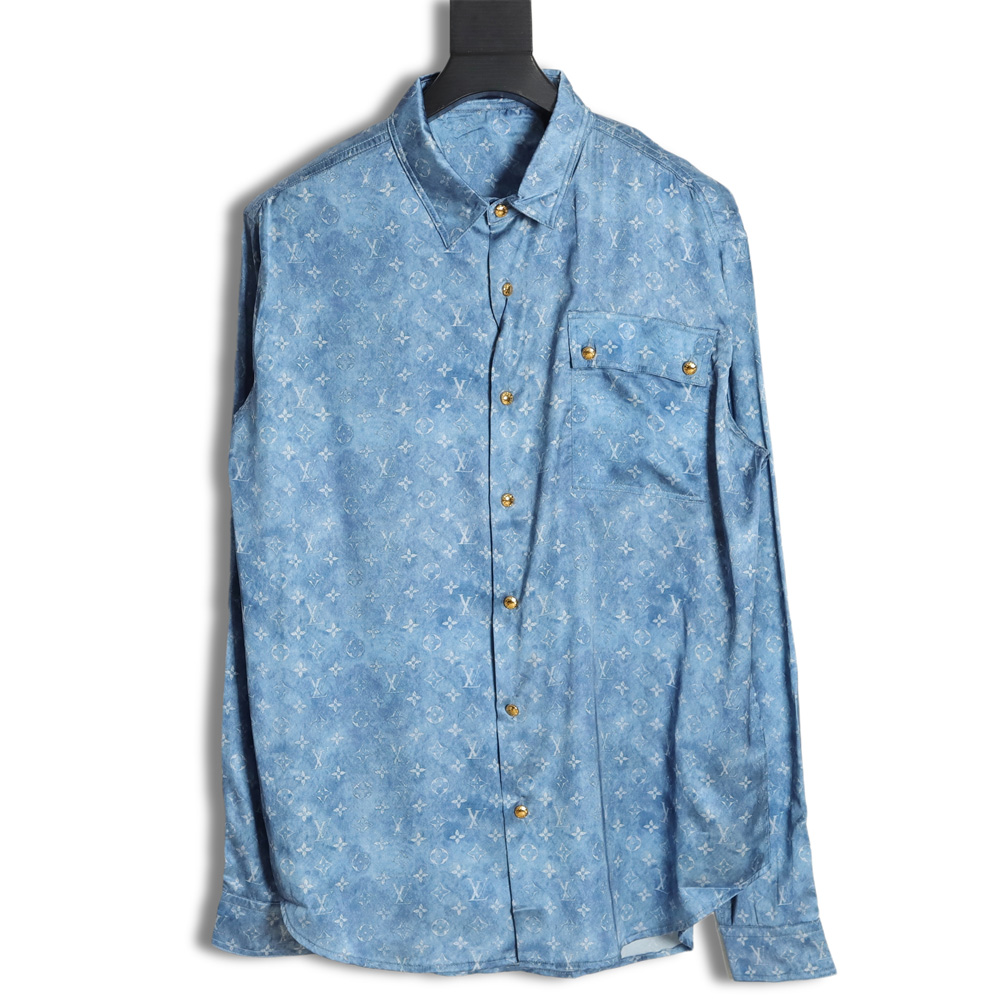 LouisVuitton Louis Vuitton new gradient full printed shirt TSK2