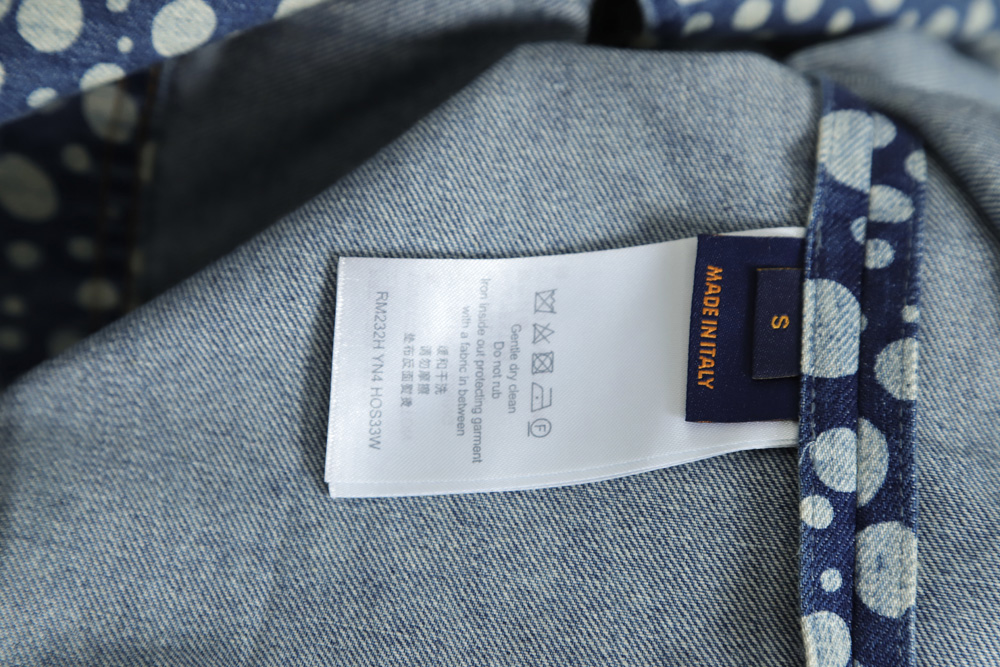 Louis Vuitton LV Louis Vuitton 23SS Polka Dot Denim Short Sleeve Shirt