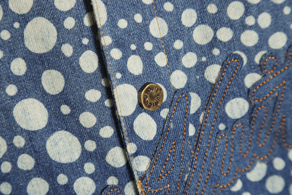 Louis Vuitton LV Louis Vuitton 23SS Polka Dot Denim Short Sleeve Shirt