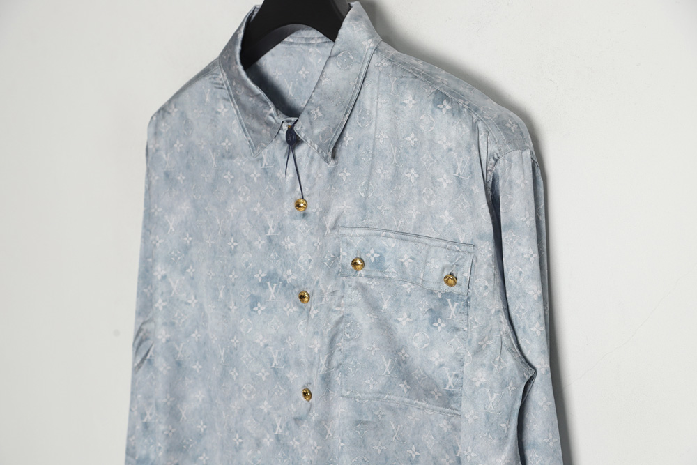 LouisVuitton Louis Vuitton new gradient full printed shirt TSK1