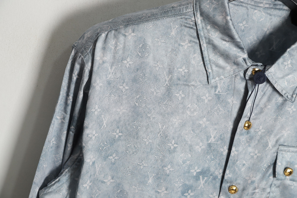 LouisVuitton Louis Vuitton new gradient full printed shirt TSK1