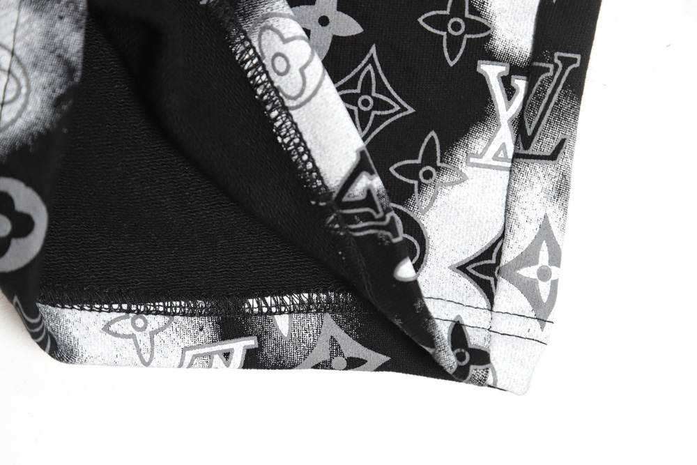 Louis Vuitton Louis Vuitton 23ss splash ink tie-dye full printed old flower shorts