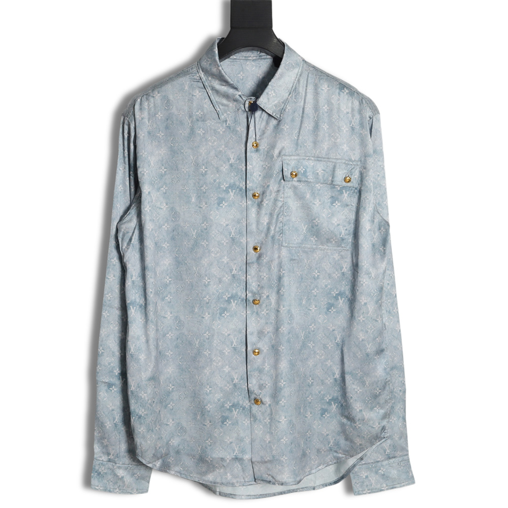 LouisVuitton Louis Vuitton new gradient full printed shirt TSK1