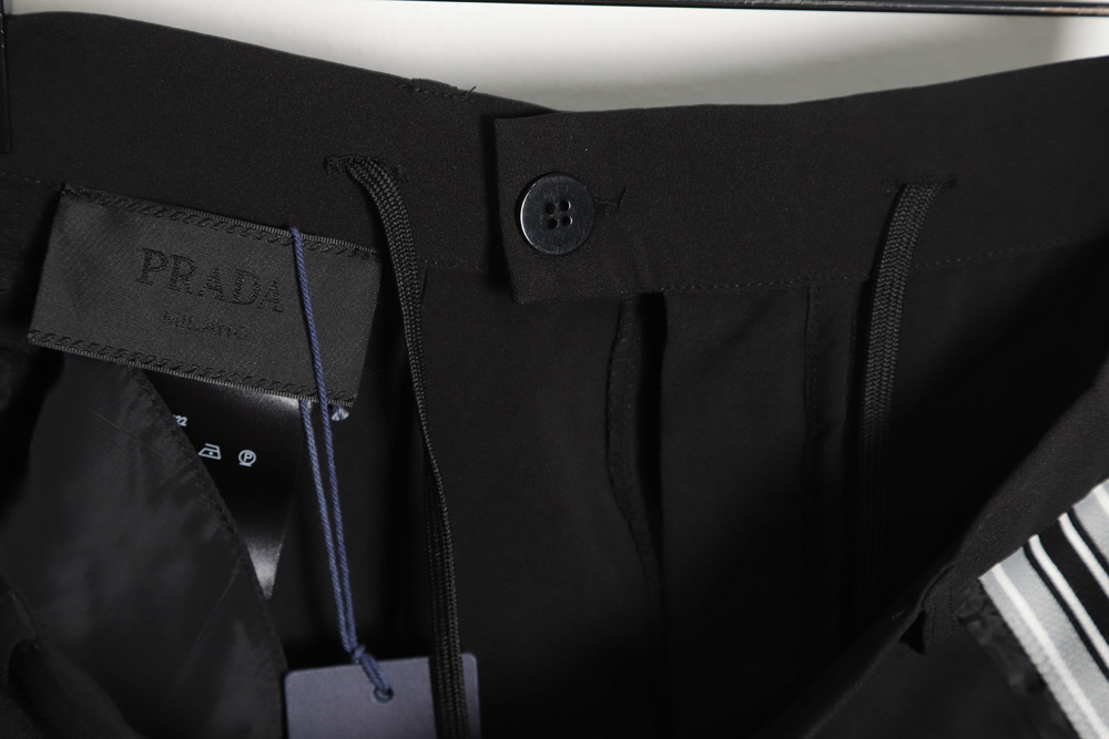 PRADA Prada PRD 23SS side webbing school uniform trousers