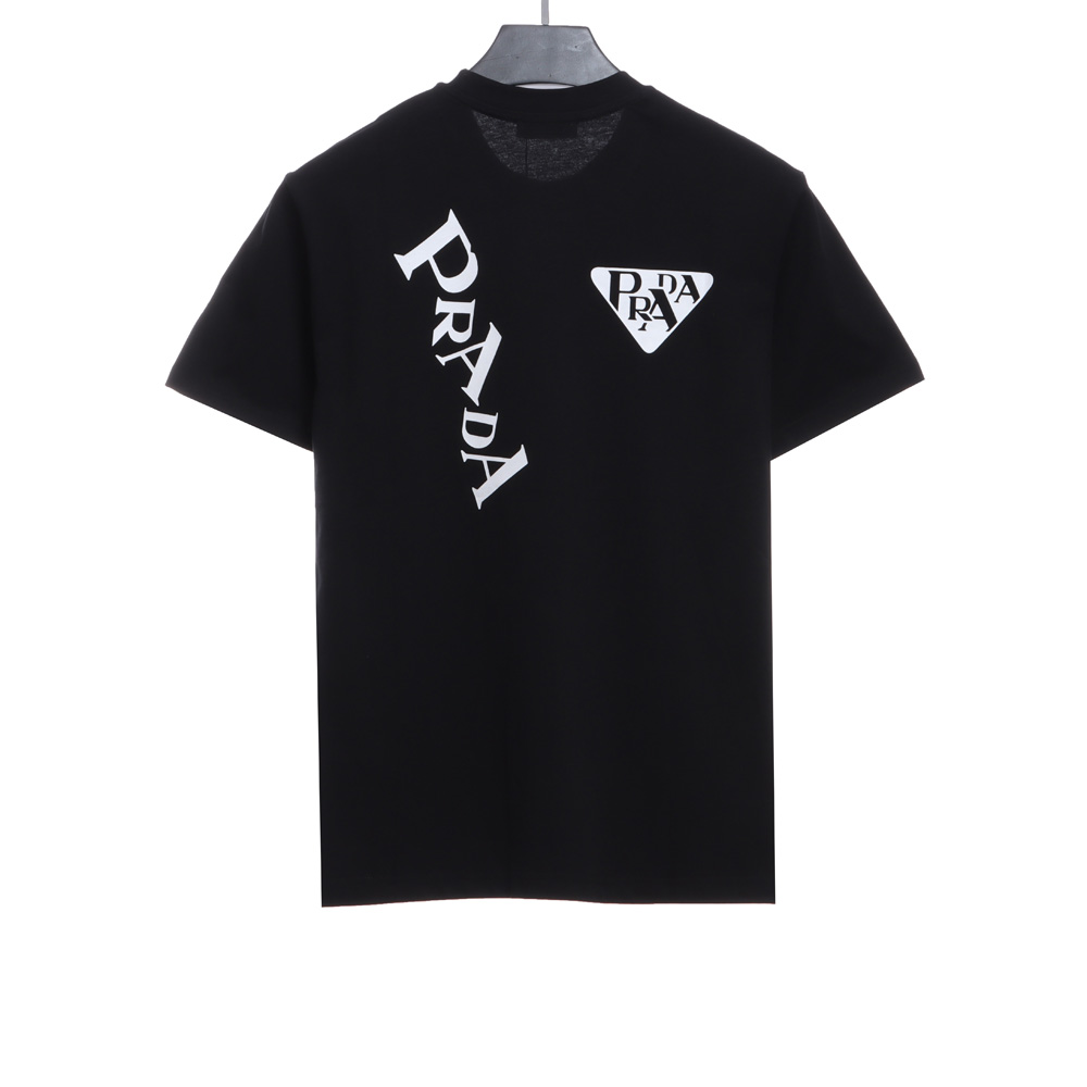 Prada triangle monogram print short sleeves