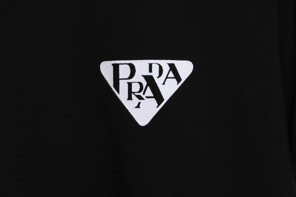 Prada triangle monogram print short sleeves