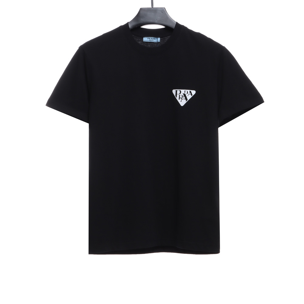 Prada triangle monogram print short sleeves