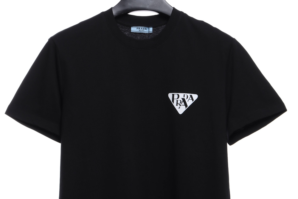 Prada triangle monogram print short sleeves