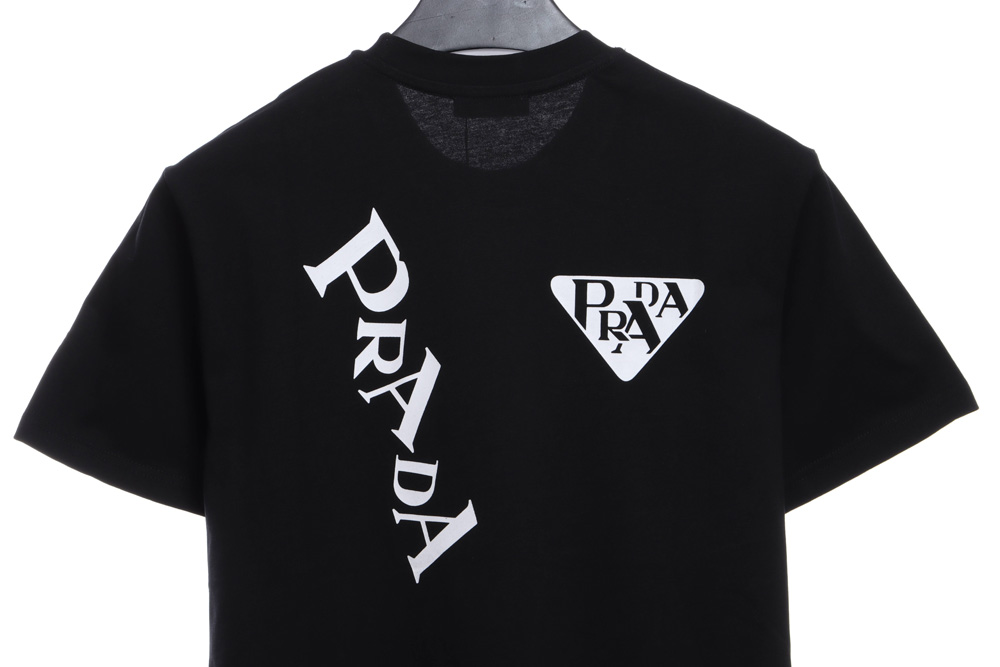 Prada triangle monogram print short sleeves