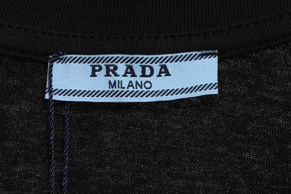 Prada triangle monogram print short sleeves