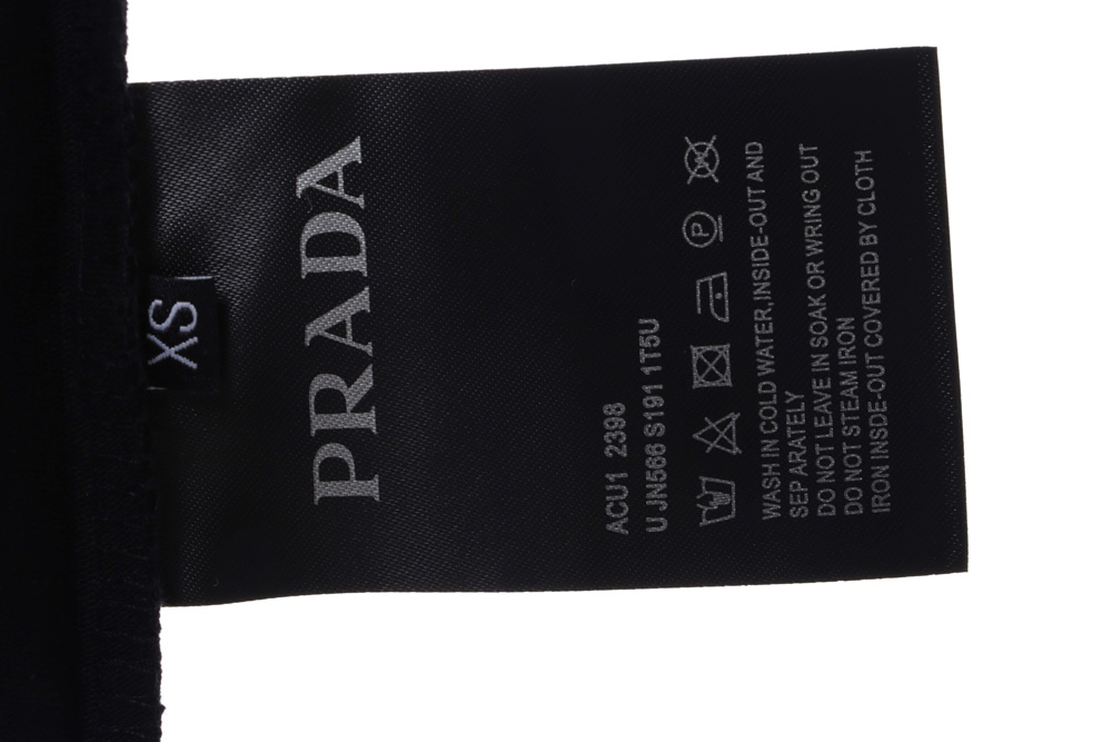 Prada triangle monogram print short sleeves
