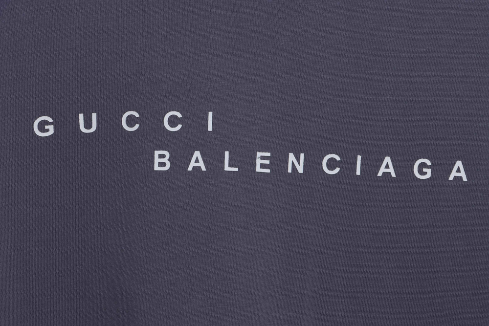 Gucci Joint Balenciaga Classic Letter Short Sleeve TSK1
