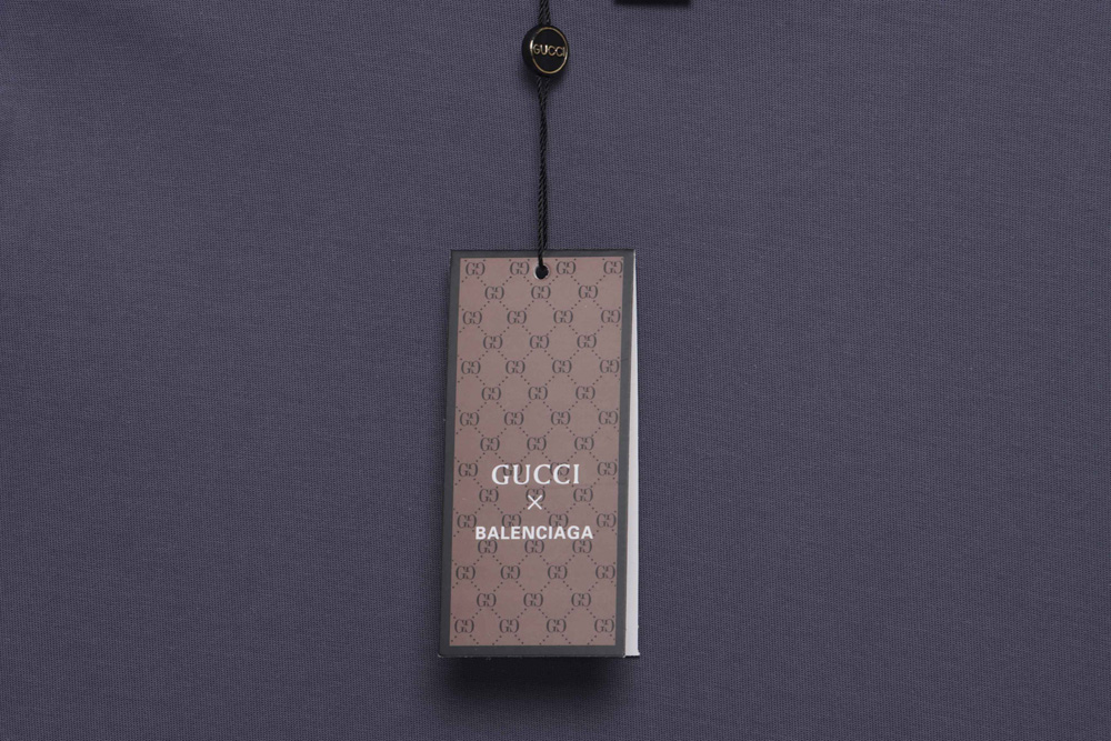 Gucci Joint Balenciaga Classic Letter Short Sleeve TSK1
