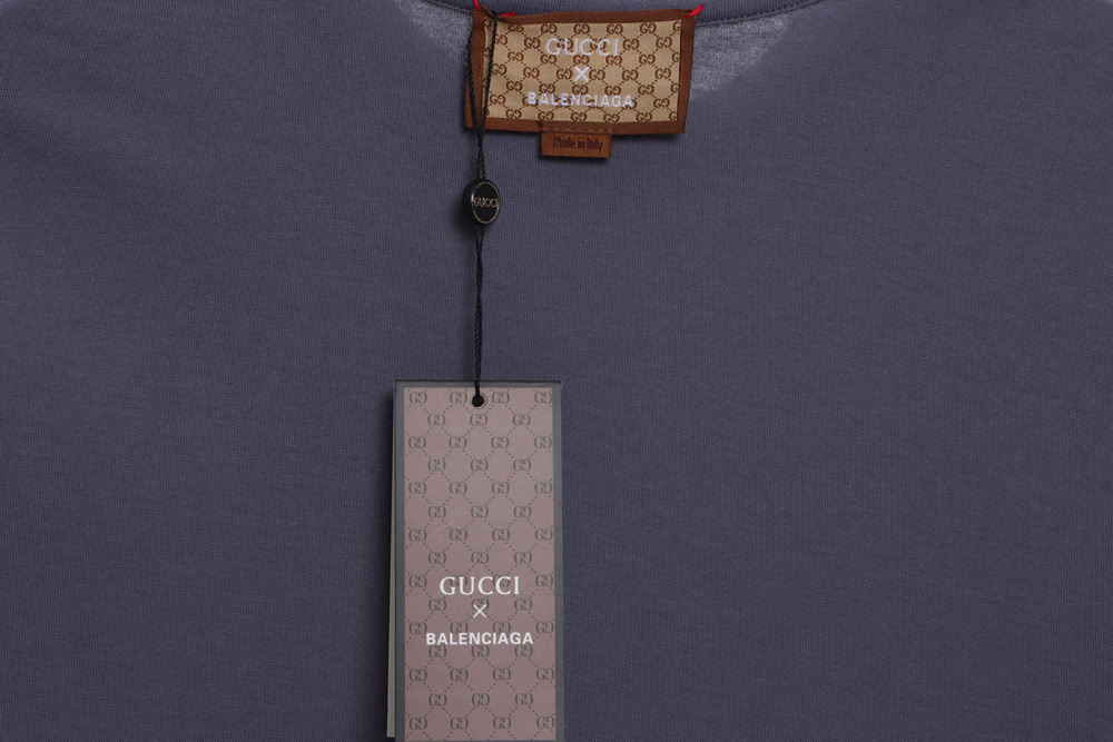 Gucci Joint Balenciaga Classic Letter Short Sleeve TSK1