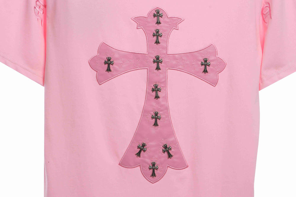 Crow heart back big cross veneer short sleeve TSK1