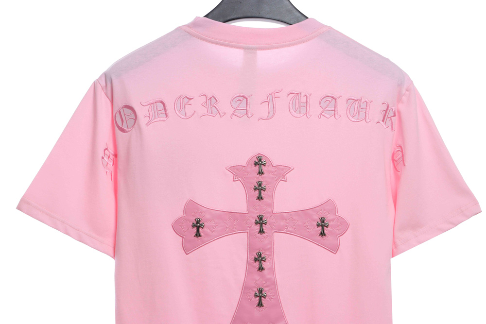 Crow heart back big cross veneer short sleeve TSK1