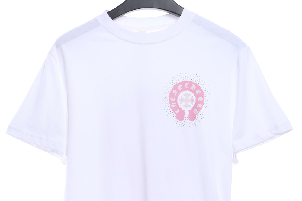 chrome Heart Color Hot Diamond Washed Short Sleeves
