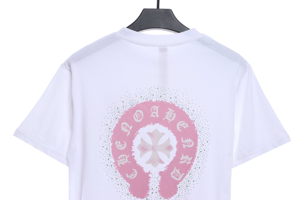 chrome Heart Color Hot Diamond Washed Short Sleeves