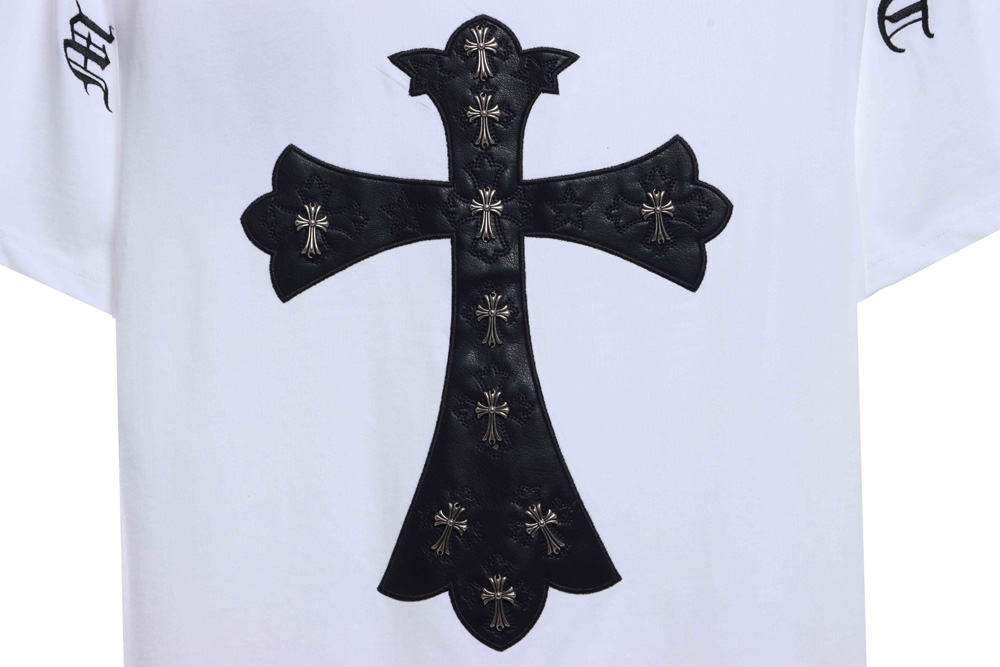 Chro heart back big cross veneer short sleeves