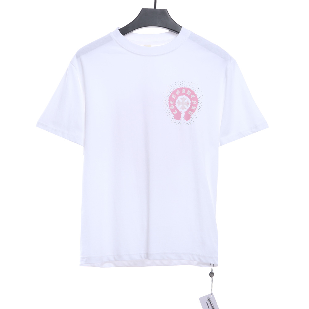 chrome Heart Color Hot Diamond Washed Short Sleeves