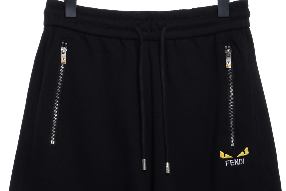 Fendi monsters embroidered shorts