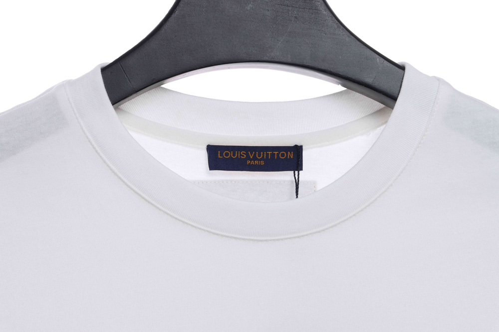 LV minimalist embroidered letters short sleeve TSK1