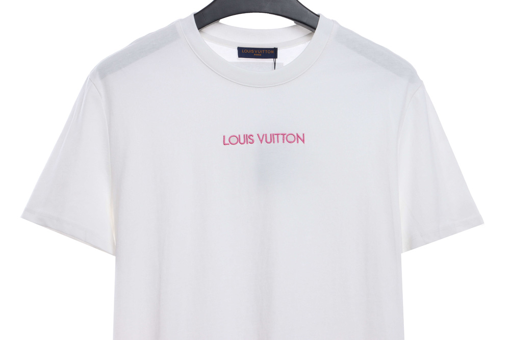 LV minimalist embroidered letters short sleeve TSK1