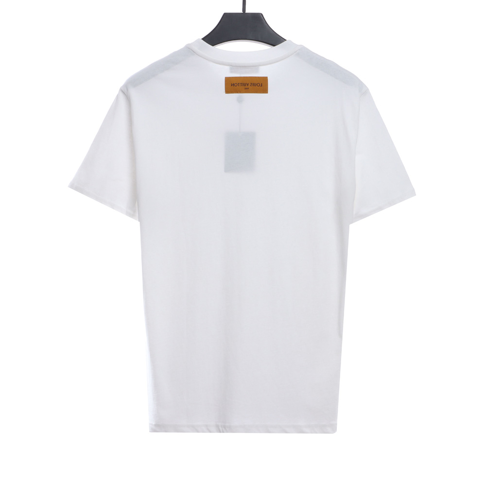 LV minimalist embroidered letters short sleeve TSK1