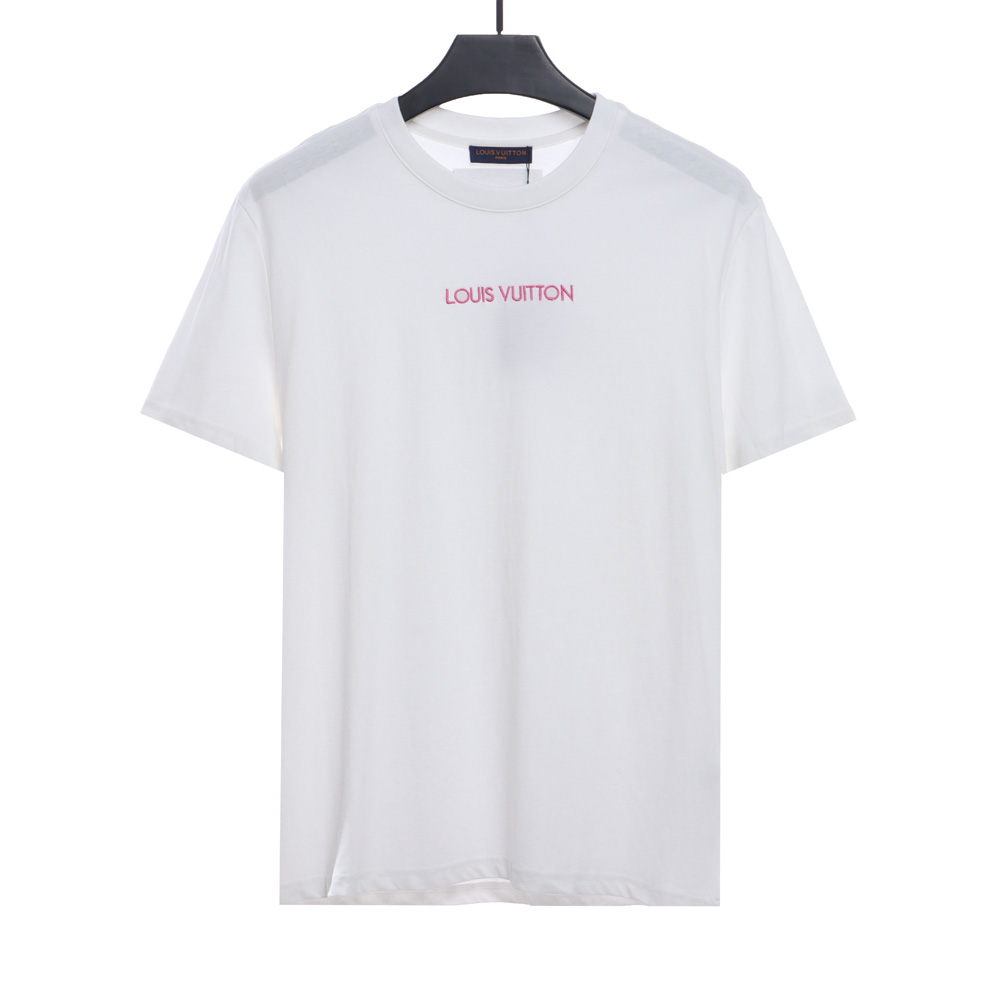 LV minimalist embroidered letters short sleeve TSK1