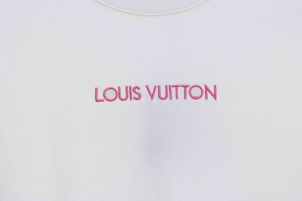 LV minimalist embroidered letters short sleeve TSK1