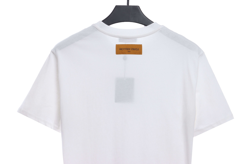 LV minimalist embroidered letters short sleeve TSK1