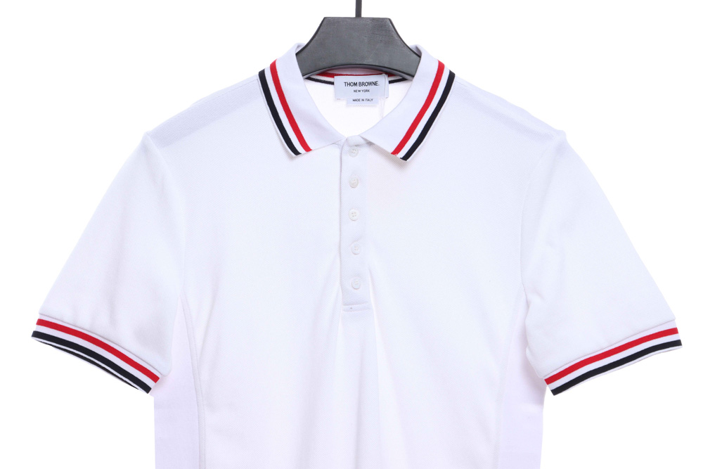 TB collar and cuff color stripe POLO