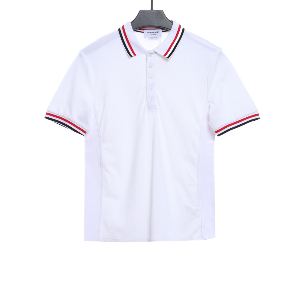 TB collar and cuff color stripe POLO