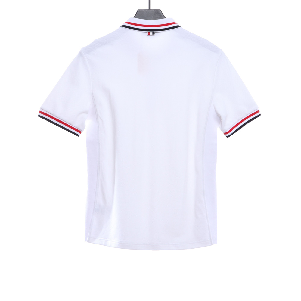 TB collar and cuff color stripe POLO