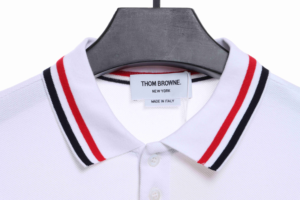 TB collar and cuff color stripe POLO
