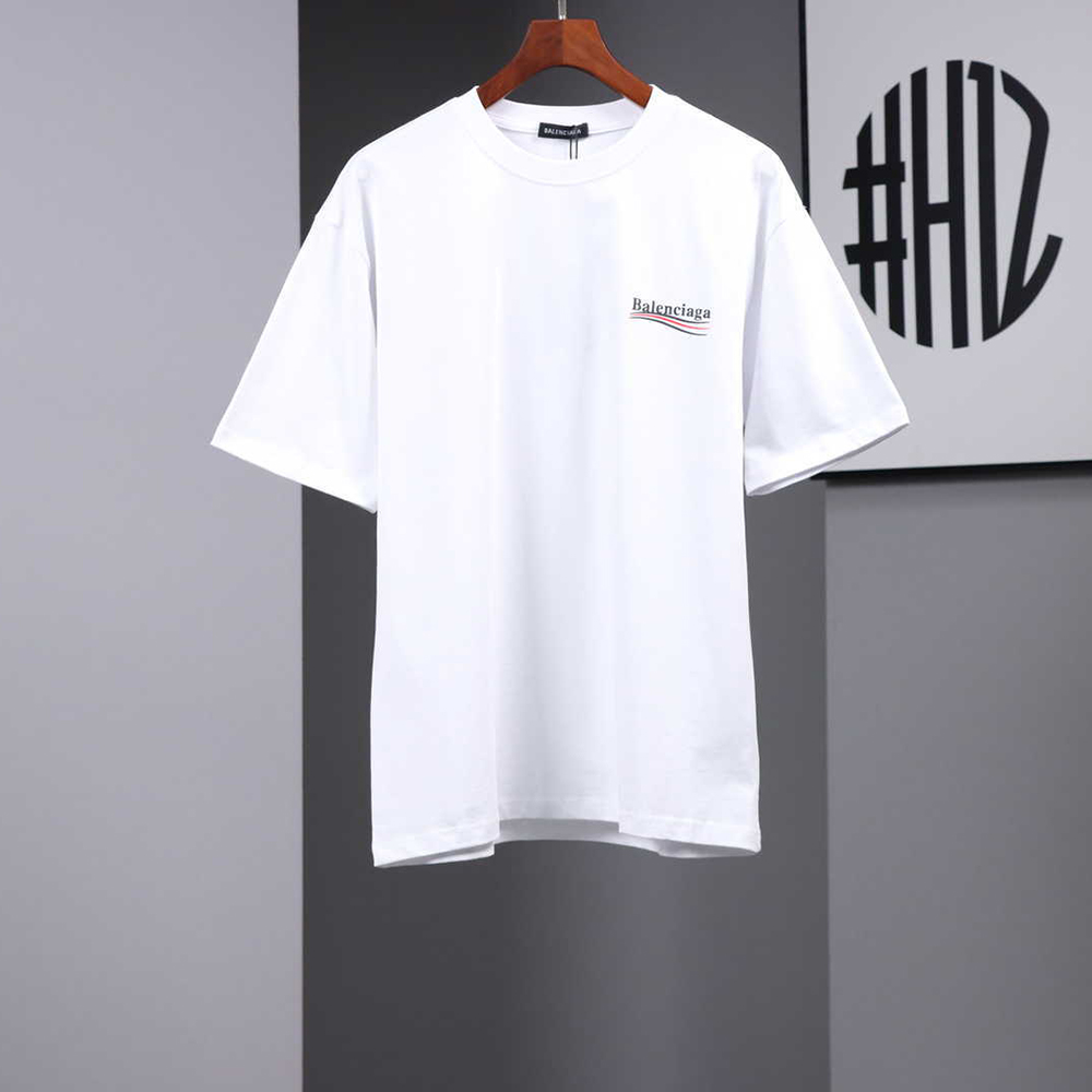 BALENCIAGA COKE LOGO SHORT SLEEVE WHITE,Balenciaga