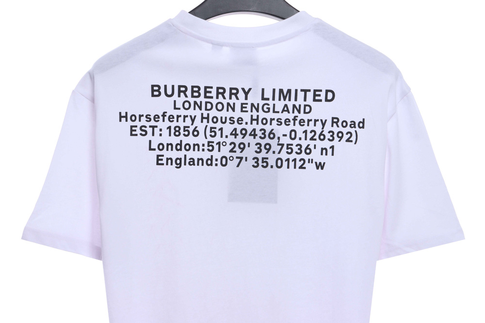 Burberry back letter print short sleeve TSK1
