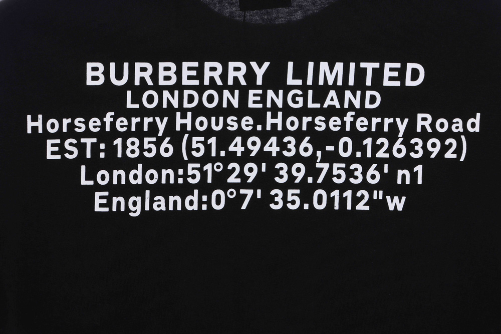 Burberry back letter print short sleeve TSK2