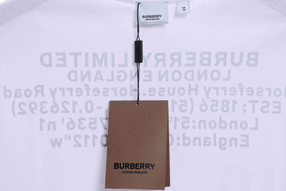Burberry back letter print short sleeve TSK1