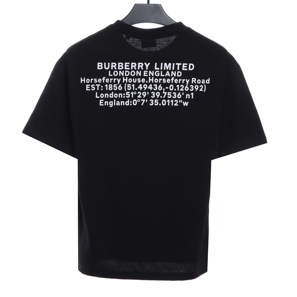 Burberry back letter print short sleeve TSK2