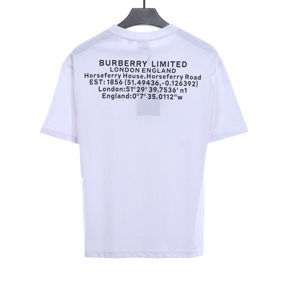 Burberry back letter print short sleeve TSK1