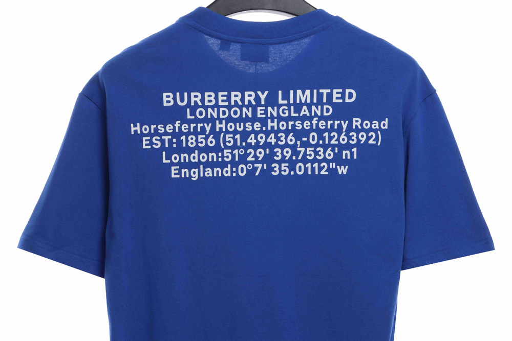 Burberry Back Lettering Short Sleeves