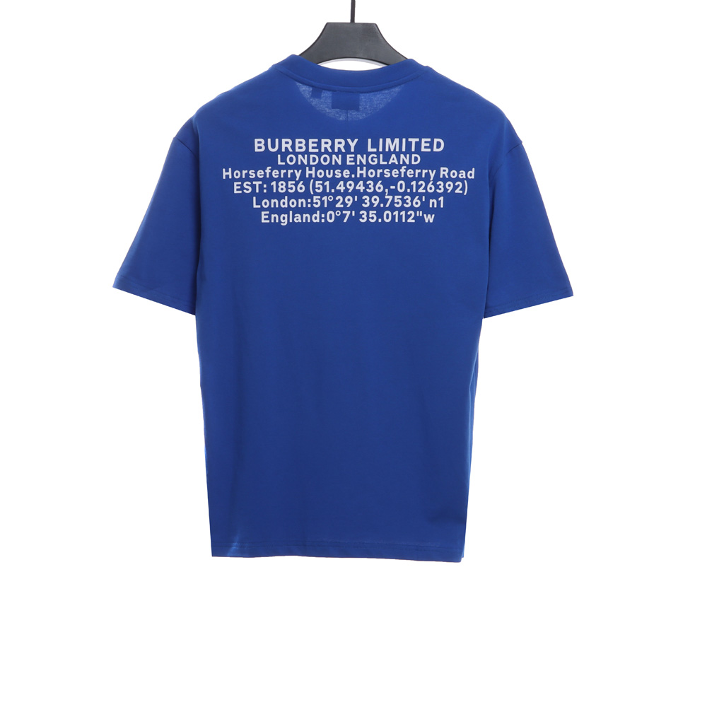 Burberry Back Lettering Short Sleeves