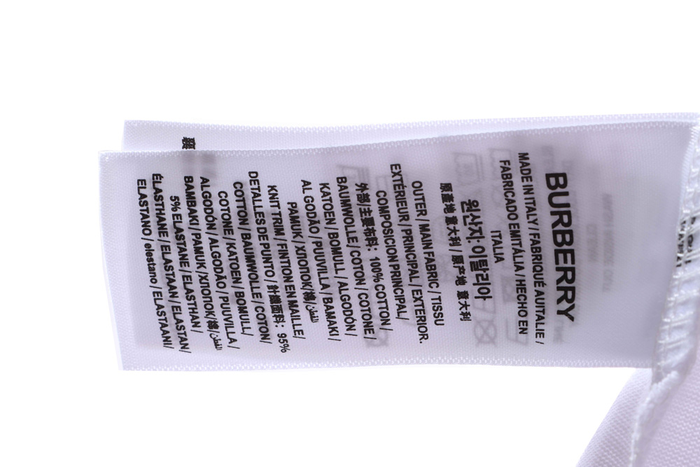 Burberry back letter print short sleeve TSK1