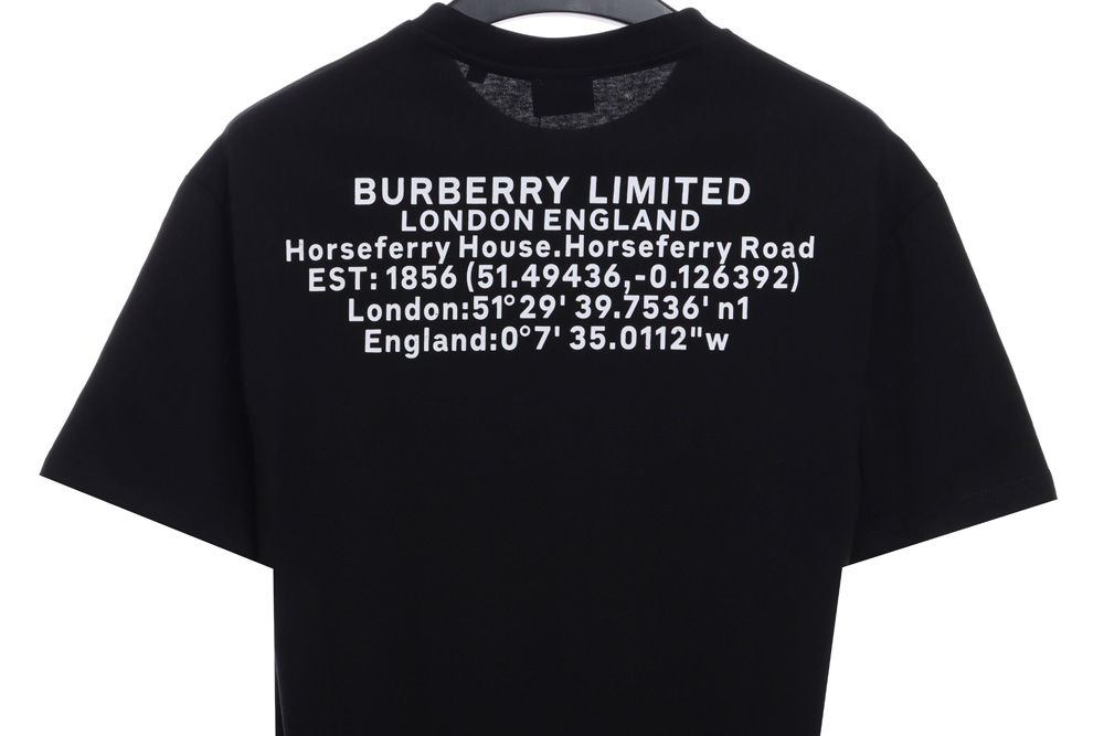 Burberry back letter print short sleeve TSK2