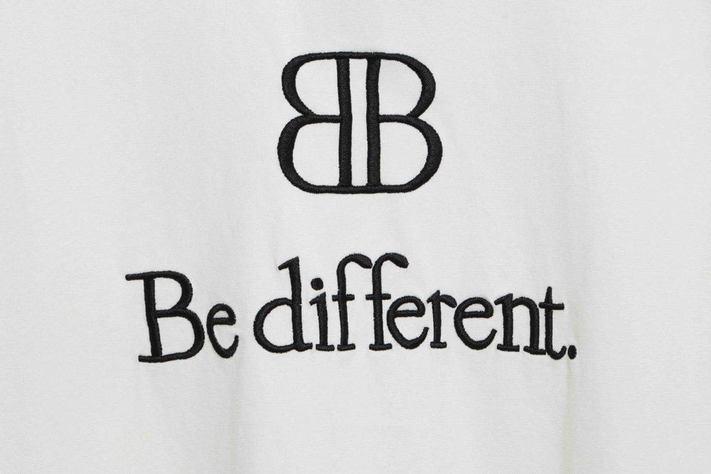 Balenciaga BB badge busting embroidery short sleeves