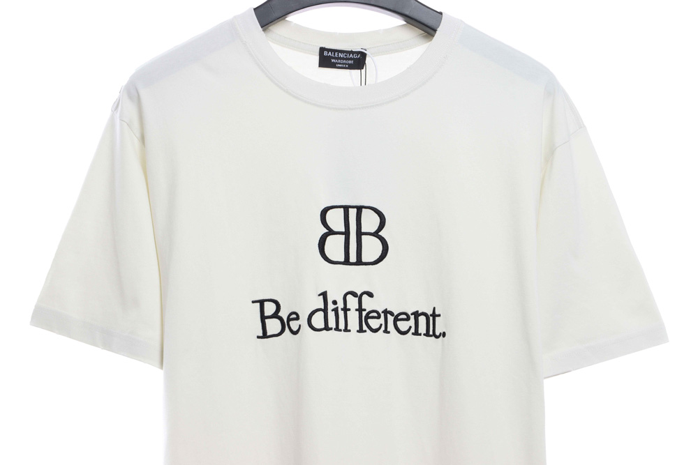 Balenciaga BB badge busting embroidery short sleeves