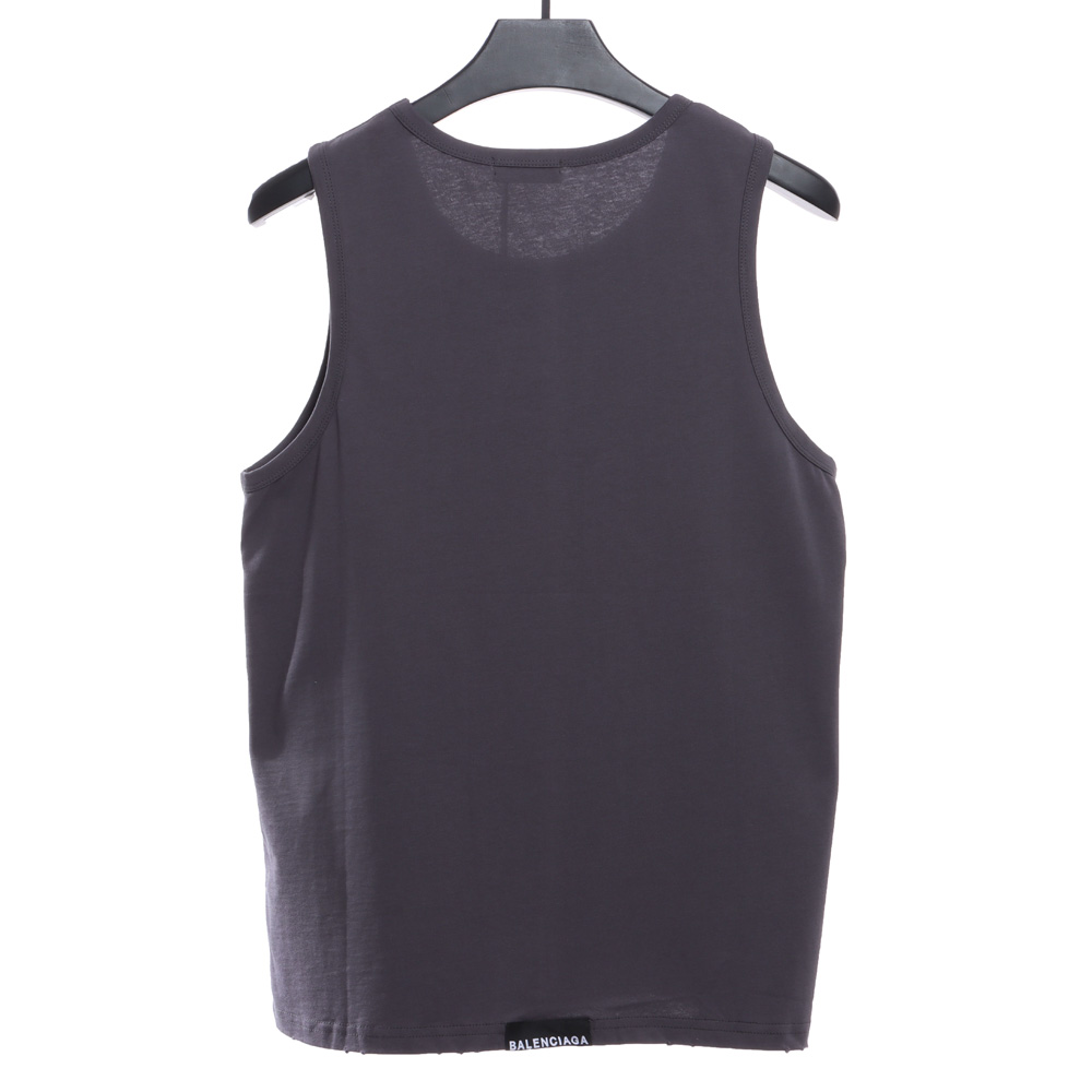Balenciaga Barcode Ripped Vest