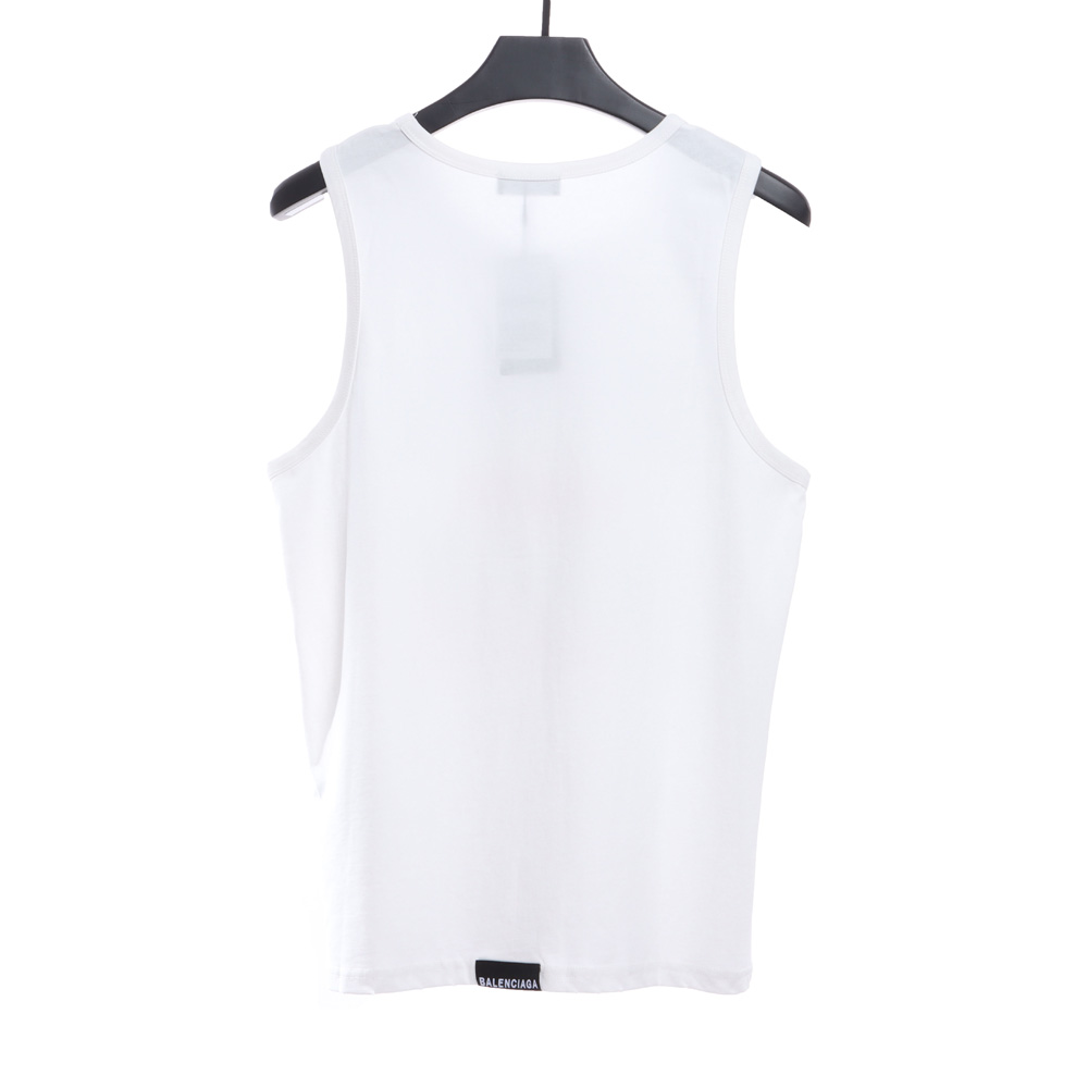 Balenciaga Barcode Ripped Vest TSK1